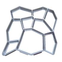 Molde Alumínio Irregular Piso Forma Calçada Bloco Concreto Jardim 50x50x4 Molde Alumínio Irregular Piso Forma Calçada Bloco Concreto Jardim 50x50x4