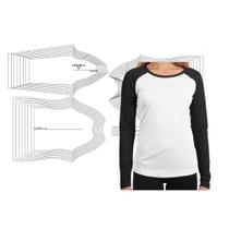 MOLDE babylook raglan inf mg lg, MODELAGEM&DIVERSOS, CORREIO