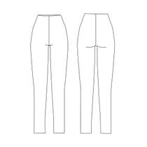 Molde base malha de calça feminina solta tamanho 36 ao 54 by Wania Machado