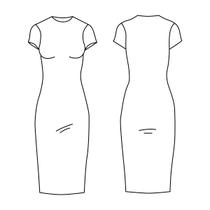 Molde base malha para vestidos, saias e blusas justas tamanho 36 ao 54 by Wania Machado