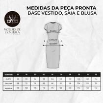 Molde base vestido, saia e blusa by Wania Machado - EDITORA CLUBE DA COSTUREIRA (TOLEDO - PR)