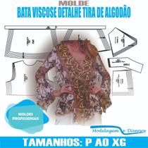 Molde bata viscose, modelagem&diversos, p-xg, correios