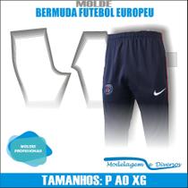 Molde Bermuda Futebol Europeu, Modelagem&Diversos, Tamanhos P Ao Xg Molde Bermuda Futebol Europeu, Modelagem&Diversos, Tamanhos P Ao Xg
