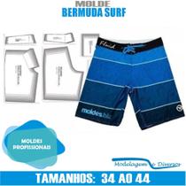 Molde Bermuda Surf, Modelagem&Diversos, Tamanhos P ao XG