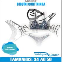 Molde Biquíni Cortininha, Modelagem&Diversos, Tamanhos 34 Ao 50