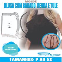 Molde blusa com babados, modelagem&diversos, p-xg, correios