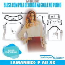 Molde blusa renda, modelagem&diversos, p-xg, correios