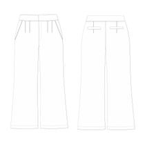 Molde calça alfaiataria tamanho PP ao EXG by Maísa Rasche
