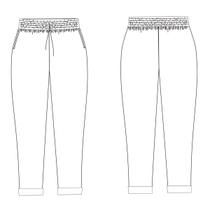 Molde calça com elástico na cintura tamanho PP ao EXG by Maísa Rasche