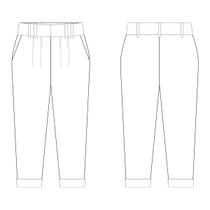 Molde calça pregas na frente tamanho PP ao EXG by Maísa Rasche