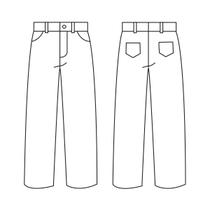 Molde calça social infantil tamanho 2 ao 16 by Marlene Mukai