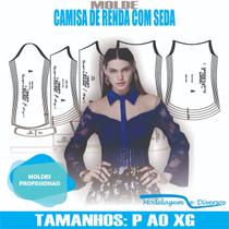Molde camisa feminina, modelagem&diversos, p-xg, correios
