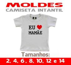 Molde Camiseta Infantil, Modelagem&Diversos, Do 2 Ao 16 anos Molde Camiseta Infantil, Modelagem&Diversos, Do 2 Ao 16 anos