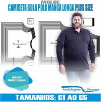 Molde Camiseta Polo, Modelagem&Diversos, G1 ao G5, Correios Molde Camiseta Polo, Modelagem&Diversos, G1 ao G5, Correios