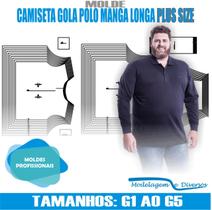 Molde Camiseta Polo, Modelagem&Diversos, G1 ao G5, Correios