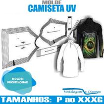 Molde Camiseta UV/Pesca, Modelagem&Diversos, Tamanhos P até XXXG