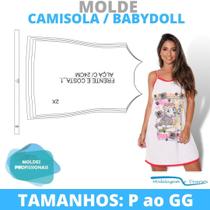 Molde camisola babydoll alcinha modelagem&diversos, correios