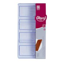 Molde chocolate poliestireno Barra texturizada 4 cavidades