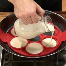 Molde Circular Para Panquecas Ovos Omeletes Silicone 7 Em 1