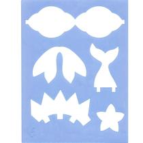 Molde Coroa, Rabo Sereia e Estrela Molde Coroa, Rabo Sereia e Estrela