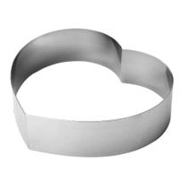 Molde/Cortador - Aço inox - Coração - 19x19x5 Cm - Fixo - 1 unidade - Cromus Linha Profissional Allonsy - Rizzo