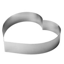 Molde/Cortador - Aço inox - Coração - 23x24x5 Cm - Fixo - 1 unidade - Cromus Linha Profissional Allonsy - Rizzo