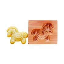 Molde Cortador De Biscoitos Em Relevo 3D De Madeira, Padrões Animais, Peixe, Pássaro, Urso, Ovelha,