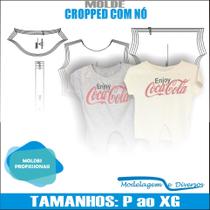 Molde Cropped De Amarrar, Modelagem&Diversos, Tamanhos P Ao Xg