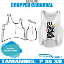 Molde Cropped Verão Carnaval, Modelagem&Diversos, Tamanhos P Ao Xg