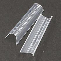 Molde curvatura c transparente para acrilico e polygel