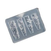 Molde De Arte Para Unhas Em Silicone 3D De Alta Transparência Com Design De Lírio, Lótus, Peixe E