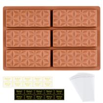 Molde de barra de chocolate Fimary Deep Dubai em forma de pirâmide de silicone