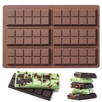 Molde de barra de chocolate Husfunov 100% silicone de qualidade alimentar Molde de barra de chocolate Husfunov 100% silicone de qualidade alimentar