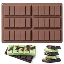 Molde de barra de chocolate Husfunov 100% silicone de qualidade alimentar Molde de barra de chocolate Husfunov 100% silicone de qualidade alimentar