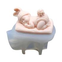 Molde De Bebê De Silicone Translúcido 9,6x6x4,7cm Para Fazer Velas, Artesanato, Decoração De Casa