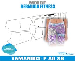 Molde De Bermuda Fitness, Modelagem&Diversos, Tamanhos P ao XG
