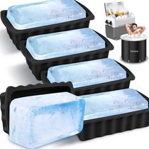 Molde de Bloques de Hielo Haldane 5PC Extra Grandes, Cubos de Hielo de 6.8L