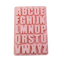 Molde De Bolo De 26 Letras Em Silicone Para Chocolate DIY Retangular Grande 1 Peça Molde De Bolo De 26 Letras Em Silicone Para Chocolate DIY Retangular Grande 1 Peça
