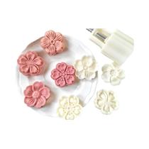 Molde De Bolo De Lua Com Flor De Cerejeira Estilo Japonês 50g, Prensa De Flor, Carimbo, Pastelaria,