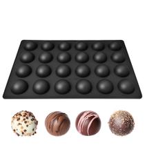 Molde de bolo de mousse de silicone de 24 cavidades para muffins e guloseimas Molde de bolo de mousse de silicone de 24 cavidades para muffins e guloseimas