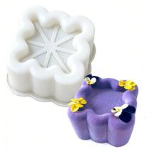 Molde de bolo de mousse de silicone de cavidade única de 4 polegadas para assar Molde de bolo de mousse de silicone de cavidade única de 4 polegadas para assar
