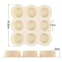 Molde de bolo Simple Perfect Mini Alfajores de silicone com 9 cavidades