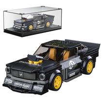 Molde de brinquedo de construção King Speed Champion Mustang com vitrine