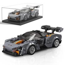 Molde de brinquedo de construção King Speed Champions Senna com vitrine Molde de brinquedo de construção King Speed Champions Senna com vitrine