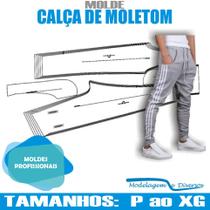 Molde De Calça Slim Com Punho, Modelagem&Diversos, Tamanhos P Ao Xg