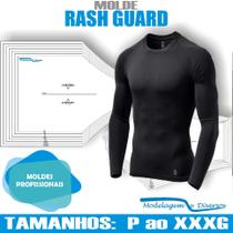Molde De Camiseta Rash Guard, Modelagem&Diversos, Tamanhos P ate XXXG