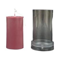 Molde De Cera Cilíndrico Grande DIY 3D Com Cabeça Plana Para Decoração De Casa