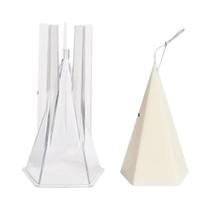 Molde De Cera Em Forma De Cônico Hexagonal DIY, Kit De Molde De Plástico Acrílico Para Decoração De
