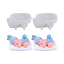 Molde De Cera Para Bebê Dormindo DIY Molde De Sabão Artesanal Molde De Resina Decoração Para Casa