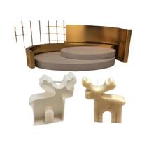 Molde De Cera Para Velas De Natal Em Forma De Homem De Gengibre E Alce, DIY, Aromaterapia, Presentes